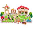 BIGJIGS TOYS VELKÁ DŘEVĚNÁ FARMA POŠKOZENÝ OBAL