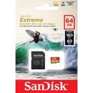 SANDISK EXTREME MICROSDXC 64GB 160MB/S + ADAPTÉR