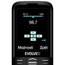EVOLVEO EASYPHONE XO, MOBILNÍ TELEFON PRO SENIORY S NABÍJECÍM STOJÁNKEM (ČERNÁ BARVA)
