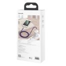 BASEUS  CAFULE METAL USB - LIGHTNING 2,4A 1,0 M PURPLE