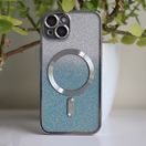 CU-BE GLITTER CHROME MAG POUZDRO IPHONE 12 6,1" SILVER GRADIENT