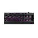 KLÁVESNICE C-TECH KB-104BK, USB, 3 BARVY PODSVÍCENÍ, ČERNÁ, CZ/SK