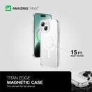 AMAZING THING TITAN EDGE MAG POUZDRO IPHONE 15 TRANSPARENT