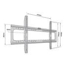 TB TV WALL MOUNT TB-750 UP TO 65", 40KG MAX VESA 600X400