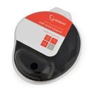 GEMBIRD PODLOŽKA POD MYŠ S PODPOROU PRO ZÁPĚSTÍ, ČERNÁ