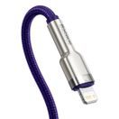 BASEUS  CAFULE METAL USB-C - LIGHTNING 20W 2,0 M PURPLE