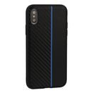 TPU CARBON RALLY POUZDRO PRO HUAWEI P30 BLACK/BLUE