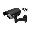 IGET HGDOA5666 - ATRAPA/MAKETA BEZPEČNOSTNÍ CCTV KAMERY, BLIKAJÍCÍ ČRV. LED,4X NÁLEPKA CCTV VAROVÁNÍ