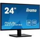 24" IIYAMA X2474HS-B2: VA, FULLHD@75HZ, 250CD/M2, 4MS, VGA, HDMI, DP, ČERNÝ