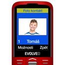 EVOLVEO EASYPHONE XO, MOBILNÍ TELEFON PRO SENIORY S NABÍJECÍM STOJÁNKEM (ČERVENÁ BARVA)