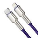 BASEUS  CAFULE METAL USB-C - LIGHTNING 20W 2,0 M PURPLE