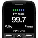 EVOLVEO EASYPHONE XR, MOBILNÍ TELEFON PRO SENIORY S NABÍJECÍM STOJÁNKEM, ČERNÁ