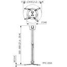 DRŽÁK TELESK. NA VĚTŠÍ PROJ. PPC 2555,55-85CM,STŘ.