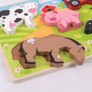 BIGJIGS TOYS VKLÁDACÍ PUZZLE FARMA