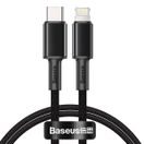 BASEUS  HIGH DENSITY PD USB-C - LIGHTNING 1,0 M 20W BLACK