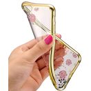 TPU POUZDRO FLOWER SAMSUNG J610 GALAXY J6+ GOLD