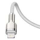 BASEUS  CAFULE METAL USB-C - LIGHTNING 20W 2,0 M WHITE