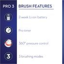 ORAL-B PRO 3 3500 SENSITIVE CLEAN BLACK - ELEKTRICKÝ ZUBNÍ KARTÁČEK