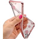 TPU POUZDRO FLOWER IPHONE 12 MINI ROSE GOLD