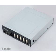 AKASA USB hub USB 2.0 + eSATA + IEEE1394 - interní