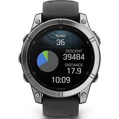 Garmin Fenix E 47mm Stainless Steel/Black - chytré hodinky