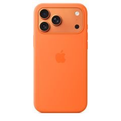 iPhone 17 Pro Max Silicone Case with MS – Orange