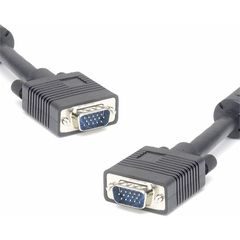 PremiumCord Kabel k monitoru HQ (Coax) 2x ferrit,SVGA 15p, DDC2,3xCoax+8žil, 10m