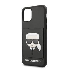 KLHCN61CSKCBK Karl Lagerfeld CardSlot Kryt pro iPhone 11R Black (EU Blister)