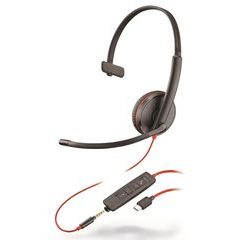 Plantronics Blackwire C3215, Mono, USB-C/Jack