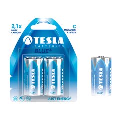 TESLA - baterie C BLUE+, 2ks, R14