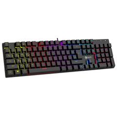 Mechanická herní klávesnice C-TECH Morpheus (GKB-11), casual gaming, CZ/SK, červené spínače, RGB pod