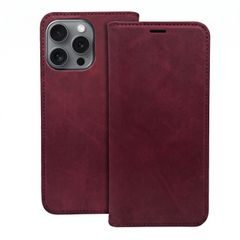 Smart Suede case for iPhone 17 Pro 6,3" / iPhone 18 Pro 6,3" maroon