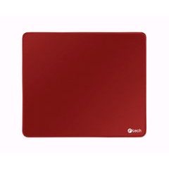 Podložka pod myš C-TECH MP-01, červená, 320x270x4mm, obšité okraje