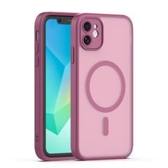 Mag Matt case for iPhone 11 maroon