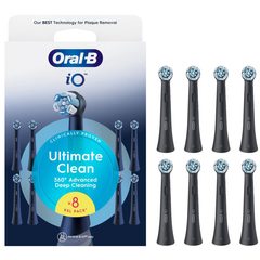 Oral-B iO Ultimate Clean 8 ks black - náhradní hlavice k zubnímu kartáčku