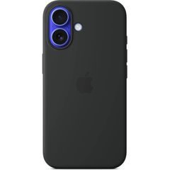 iPhone 16 Plus Silicone Case with MS - Black