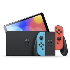 Nintendo Switch OLED Neon Red & Blue - herní konzole