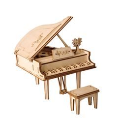 RoboTime dřevěné 3D puzzle Velké piano