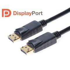 PremiumCord DisplayPort 1.2 přípojný kabel M/M, zlacené konektory, 0,5m