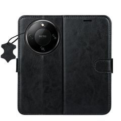 Smart Luxe leather case for Honor Magic 8 Lite black