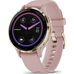 Garmin Venu 3S Cream Gold/Dust Rose Band - chytré hodinky