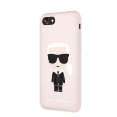 KLHCI8SLFKPI Karl Lagerfeld Full Body Silikonové Pouzdro pro iPhone 7/8 Pink