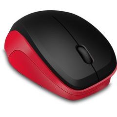 LEDGY Mouse - Wireless, Silent, black-red