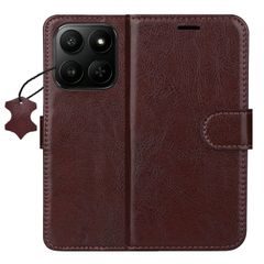 Smart Luxe leather case for Motorola Edge 70 Fusion  brown
