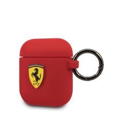 FESACCSILSHRE Ferrari Silikonový Kryt pro Airpods Red (EU Blister)