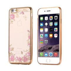 Pouzdro Flower pro Huawei P Smart 2019 Gold
