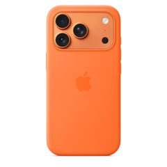 iPhone 17 Pro Silicone Case with MS – Orange
