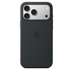 iPhone 17 Pro Max Silicone Case with MS – Black