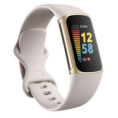 Fitbit Charge 5 Soft Gold Stainless Steel/Lunar White