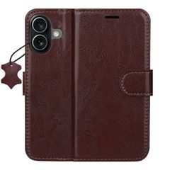 Smart Luxe leather case for iPhone 16 6,1" brown